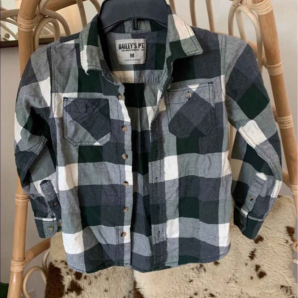 KID’S BAILEY BUTTON-UP SHIRT, MEDIUM
